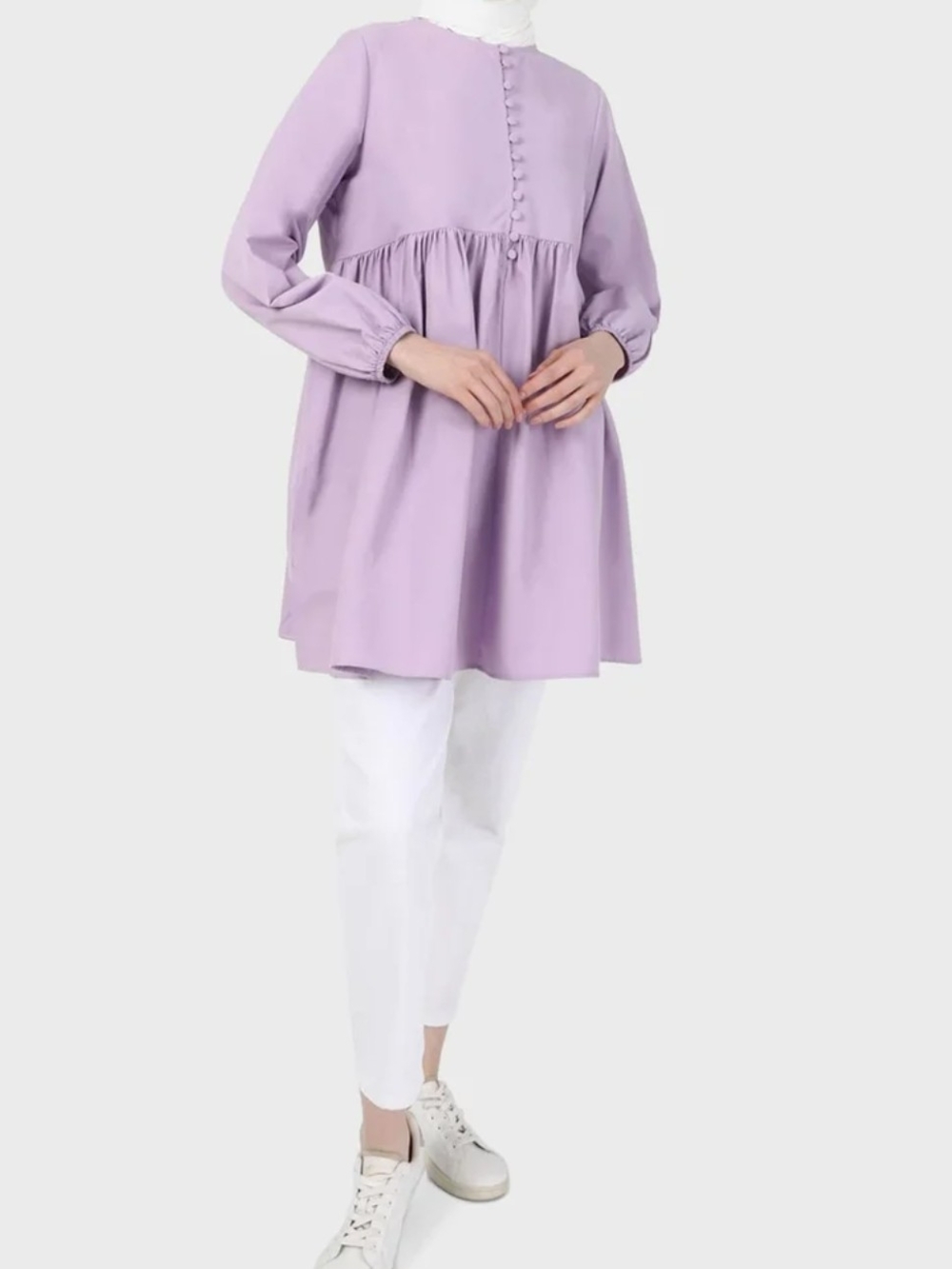 Lilac Long-Sleeve Dress/Tunic